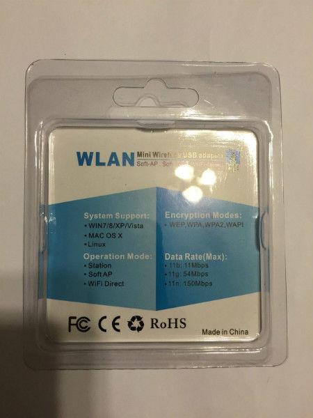 Mini WiFi Wireless-N WLAN USB2.0 Adapter - BRAND NEW