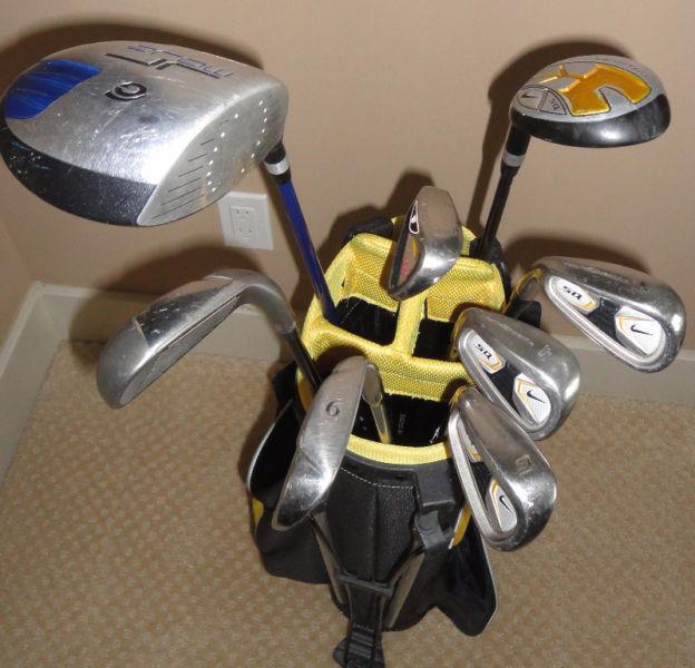 Jr. Left Hand Golf- Set of Nike SQ Mach Spd + bag + extra clubs
