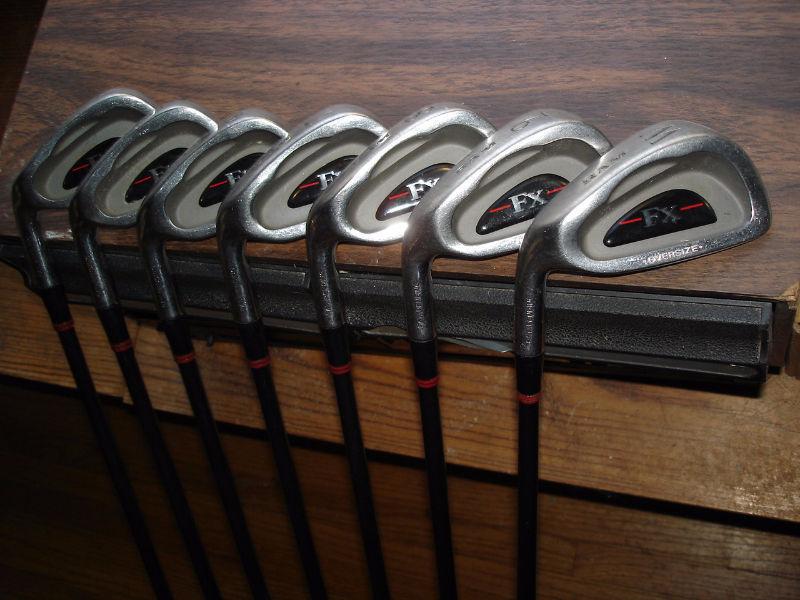 Excellent L/H oversized graphite shafted irons