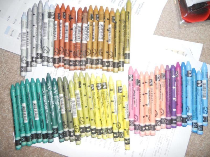 Caran D'Ache NeoColor II watersoluble crayons singles