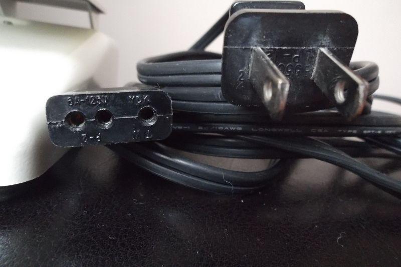 Kenmore Sewing Machine 3 prong(uneven ) power cord& Footpedal