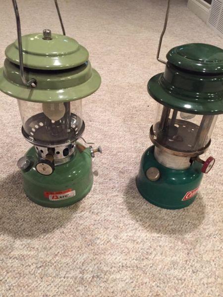 Coleman stoves and lanterns