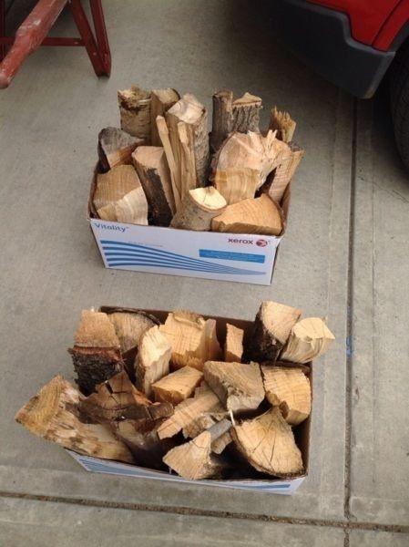 Boxed firewood