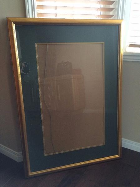 Large gold wood frame 30