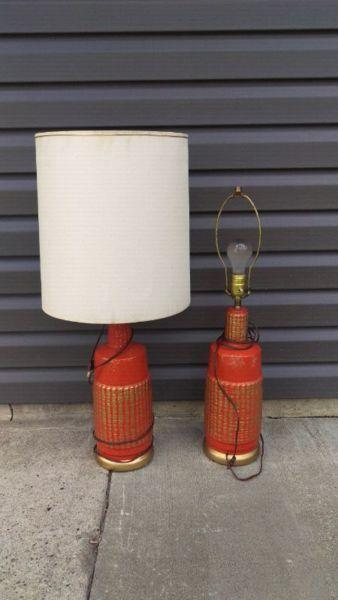 Vintage or retro table lamps