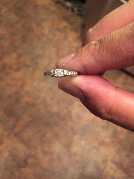 0.50 total weight diamond ring white gold.$260 OBO