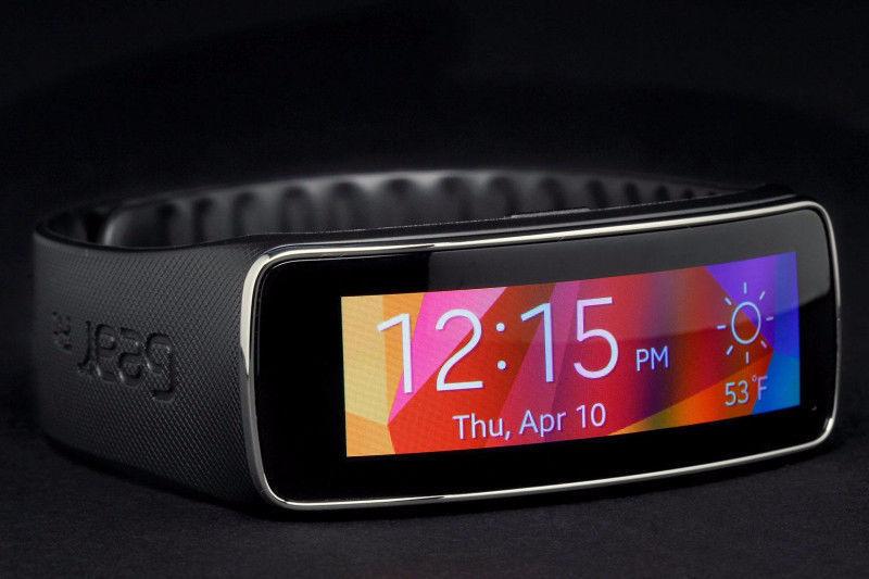 Samsung Gear Fit watch and fitness tracker