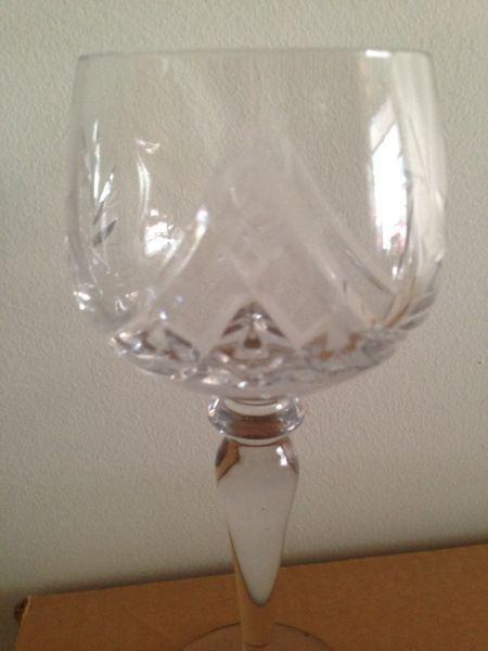 Wine Glasses crystal cut