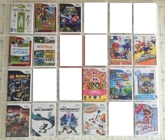 Wii Games : Mario Galaxy 2, Mario Tennis, Kirby Collection