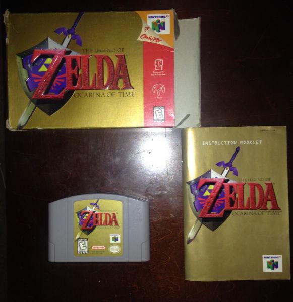 Nintendo N64 Zelda Ocarina of Time Complete in the Box