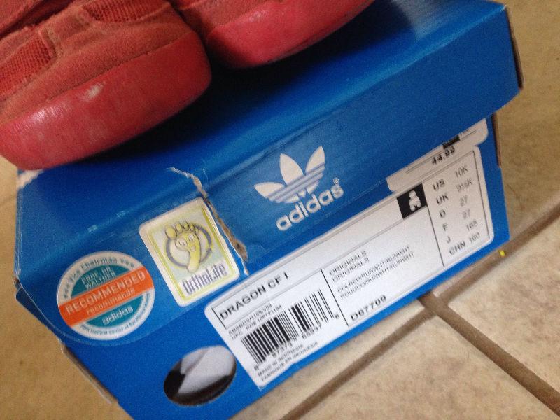 Adidas Toddler Size 10 dragon 3stripe