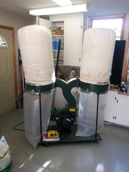 Craftex Dual bag dust collector