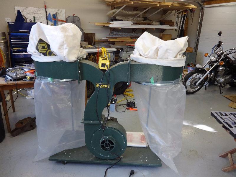 Craftex Dual bag dust collector