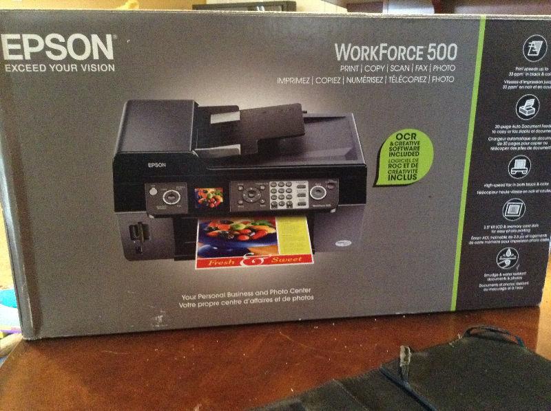 EPSON WORKFORCE 500 ALL IN ONE-|PRINT|COPY|SCAN|FAX|