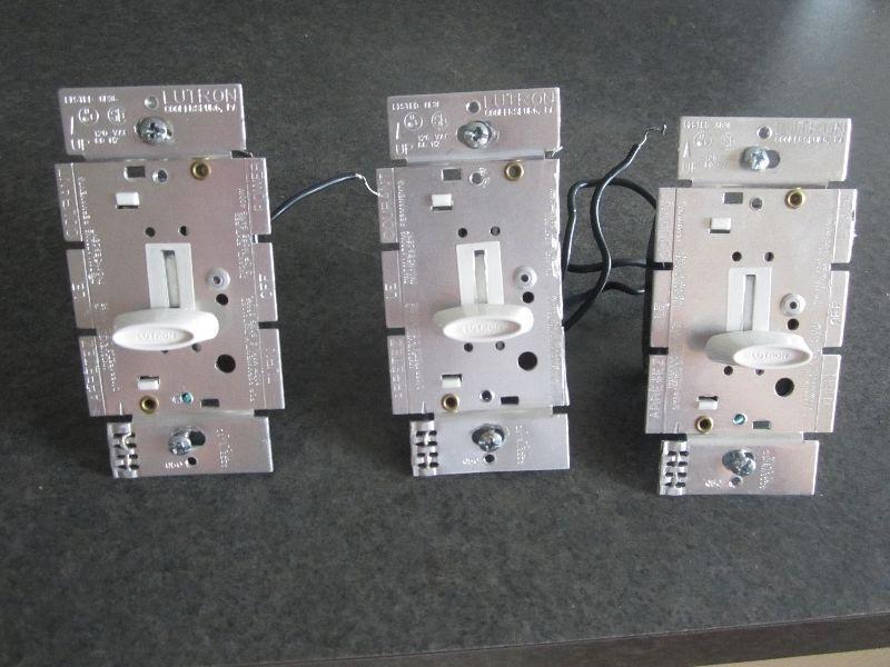 SLIDING DIMMER SWITCHES (3 switches for $10)