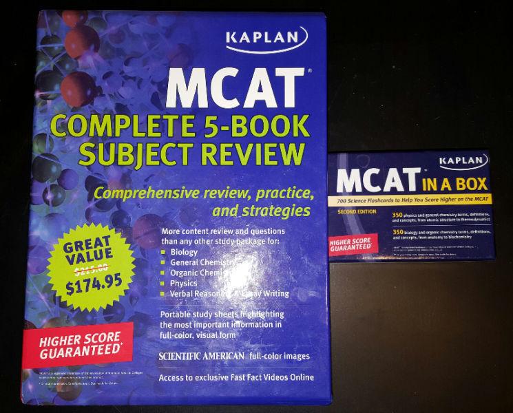 KAPLAN MCAT - 5 subjects and flashcards