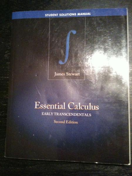 Essential Calculus,Single Variable, Early Transcendentals (2nd E