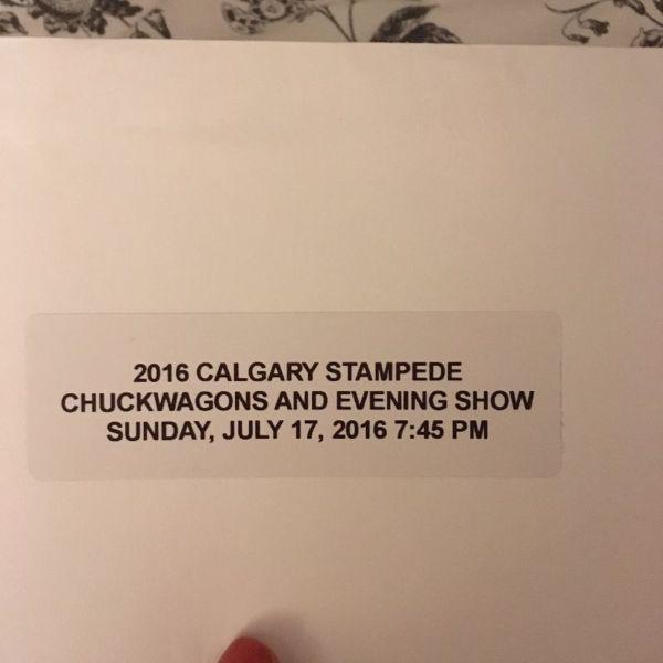 2 Tickets to the STAMPEDE GRANDSTAND SHOW on July 17