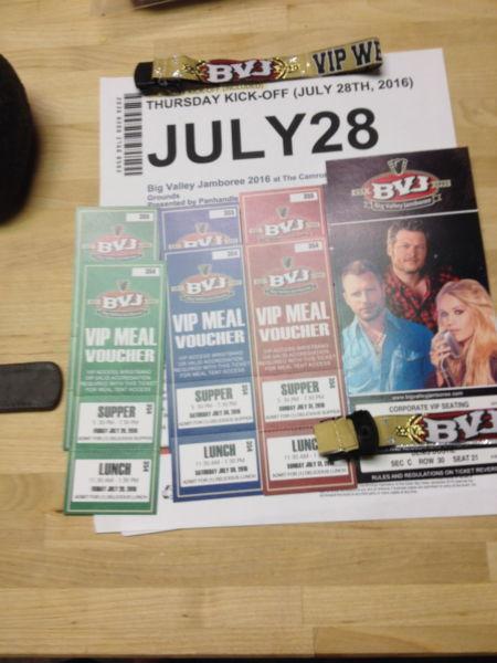 BVJ Weekend VIP tickets with camping