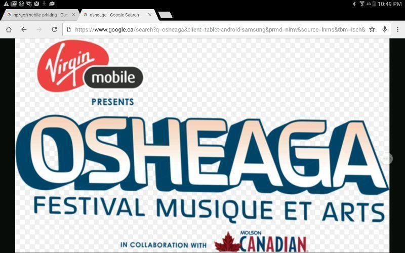 Osheaga 2 Tickets