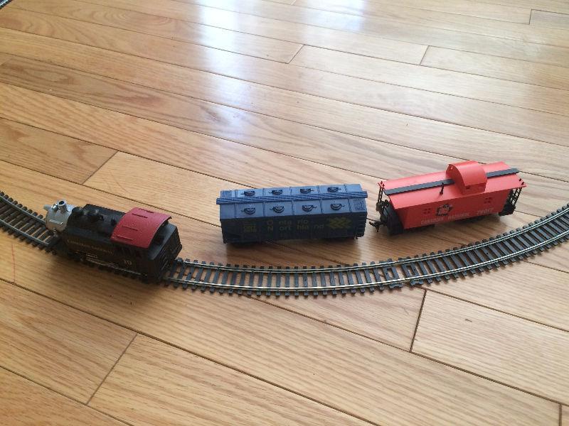 2 toy train sets