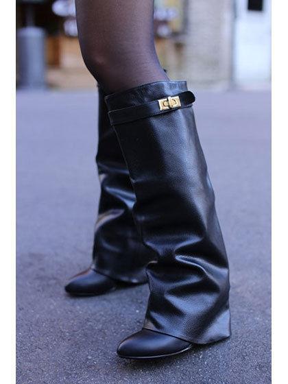 WEDGE PANT Boot- Leather