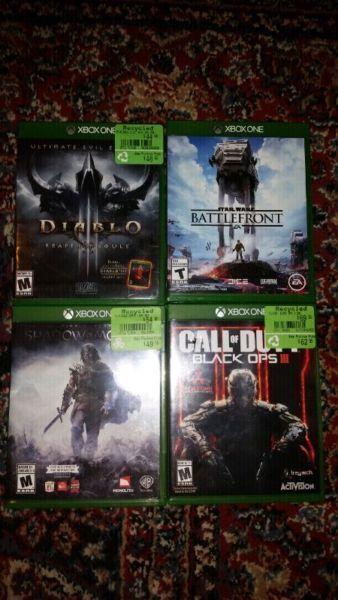 6 Xbox One Games Mint Condition
