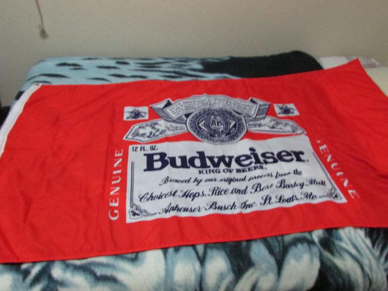 Budweiser Cloth Banner $30