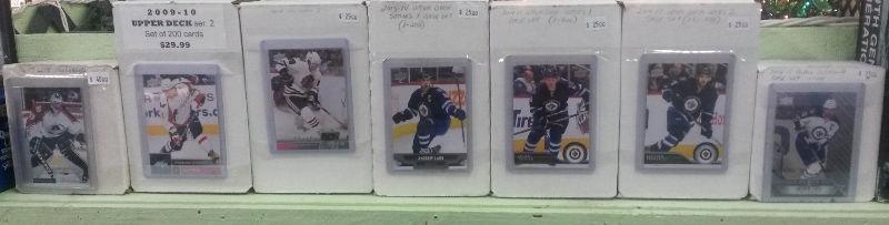 Upper Deck hockey card sets for sale this weekend Mulvey Market