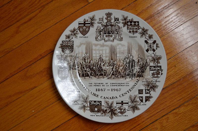 VINTAGE 1867- 1967 Canada Centennial Collector Plate