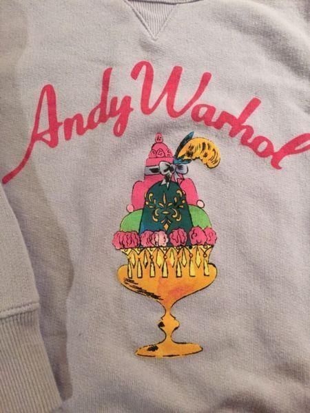 Andy Warhol sweatshirt 3T
