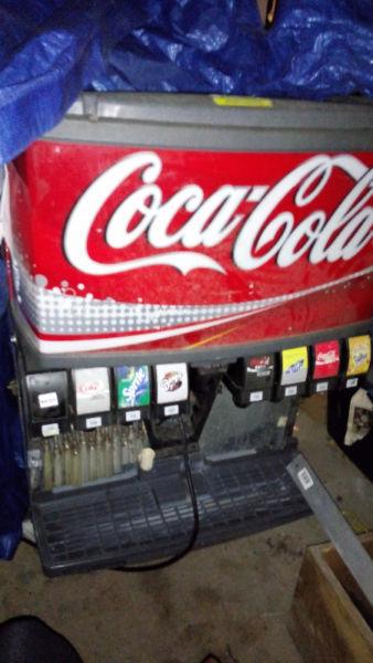 8 Head Soda pop dispensary with ice bin