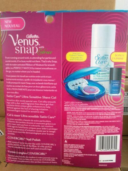 Venus Snap by Gillette, bonus nail polish and Shave gel