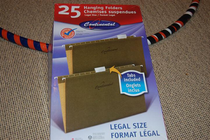 Box of hanging folders (legal size)