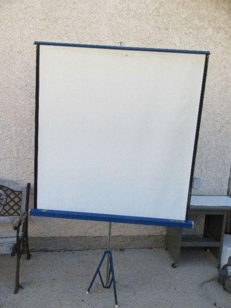 PROJECTOR SCREEN - DA-LITE = Screen itself is 51