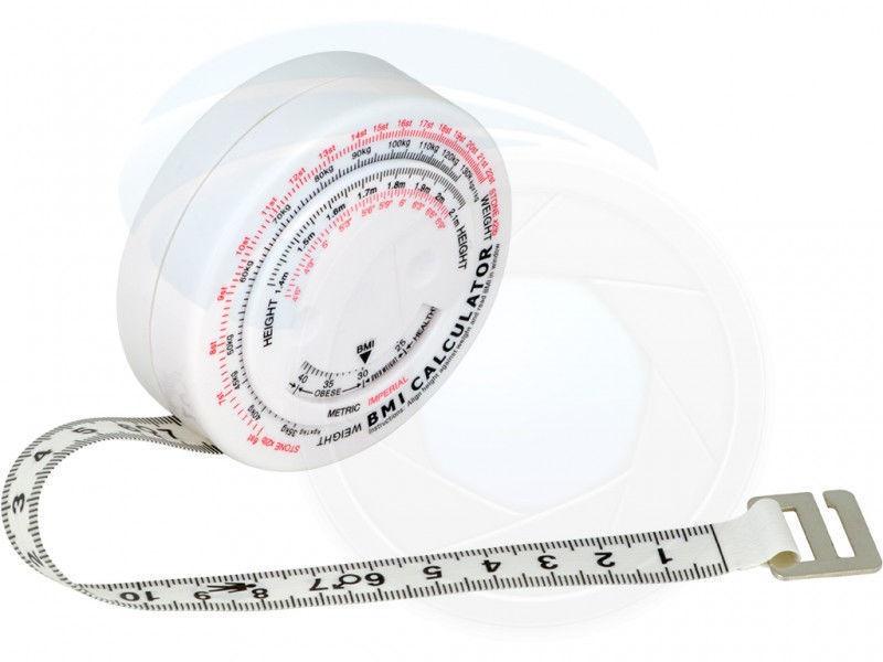 BMI Body Mass Index Tape Measure Calculator Retractable Measurin