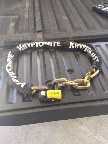 Kryptonite heavy duty motorcycle chain lock