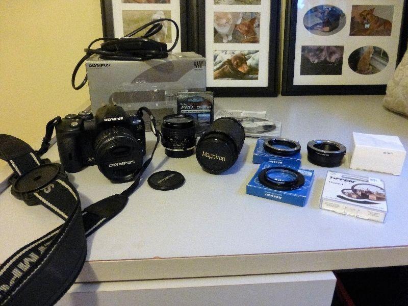 Olympus Evolt e-510 with extras