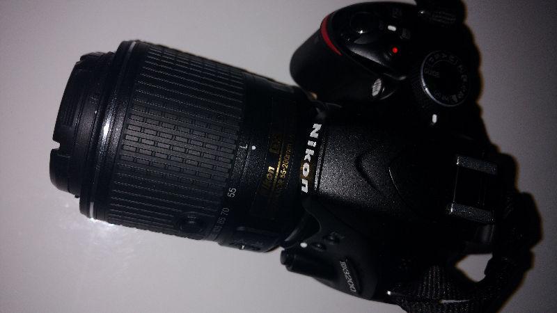 Nikon D3200 with 2 lenses