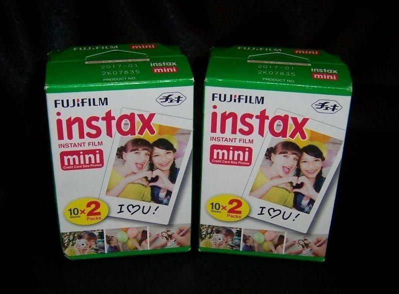 2 New Packages of Fujifilm INSTAX MINI Film ~ 40 Photos