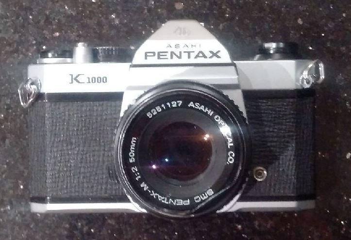 used pentax k1000 camera c/w 50mm smc lense