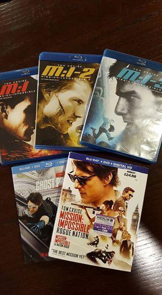 Mission Impossible 1-5 Blurays, Newest is brand new, sealed