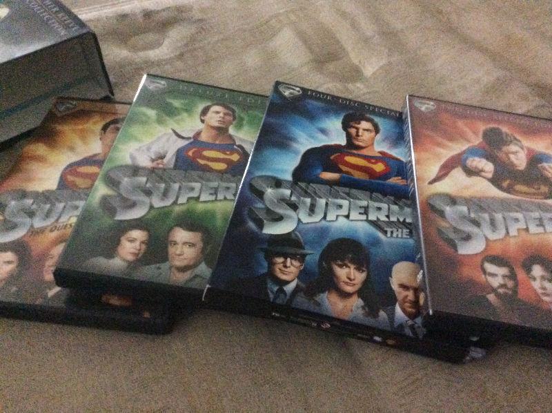 Superman movie collection, includes 4 movies