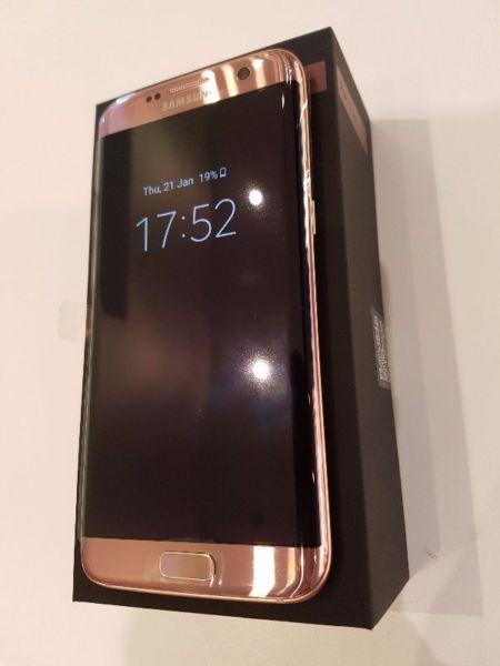 Brand New unlocked Samsung S7 Edge LTE AWS Dual SIM Pink Color