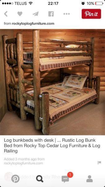 Log furniture