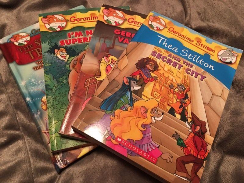 3 Geronimo Stilton and 1 Thea Stilton books