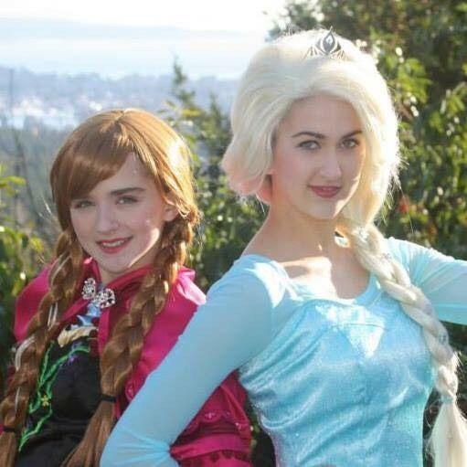 Anna and Elsa cosplay costumes