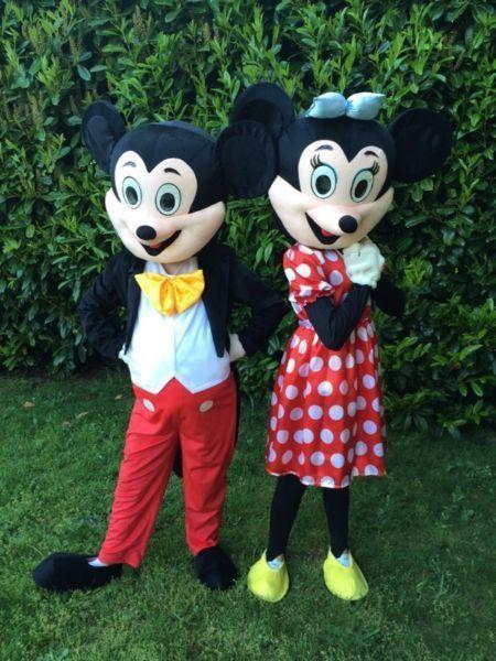 Micky and Minnie Mascot Costumes