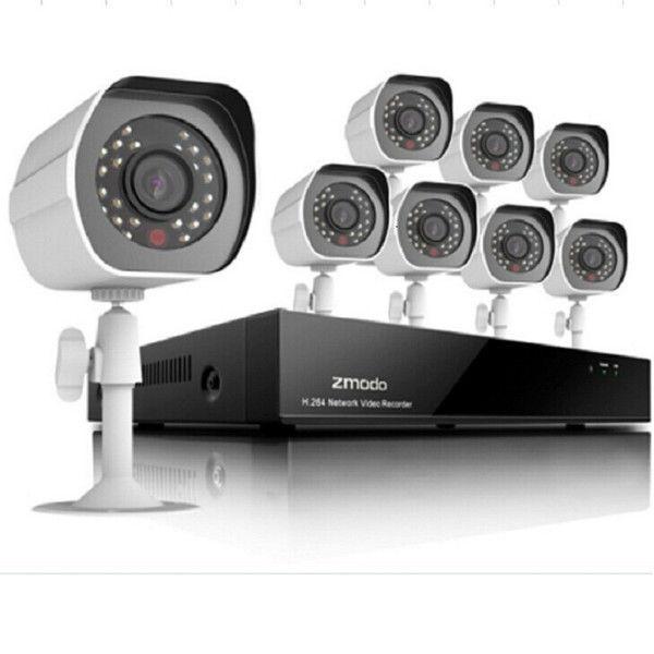 Zmodo 8 Channel NVR CCTV System W/8 Cameras ()