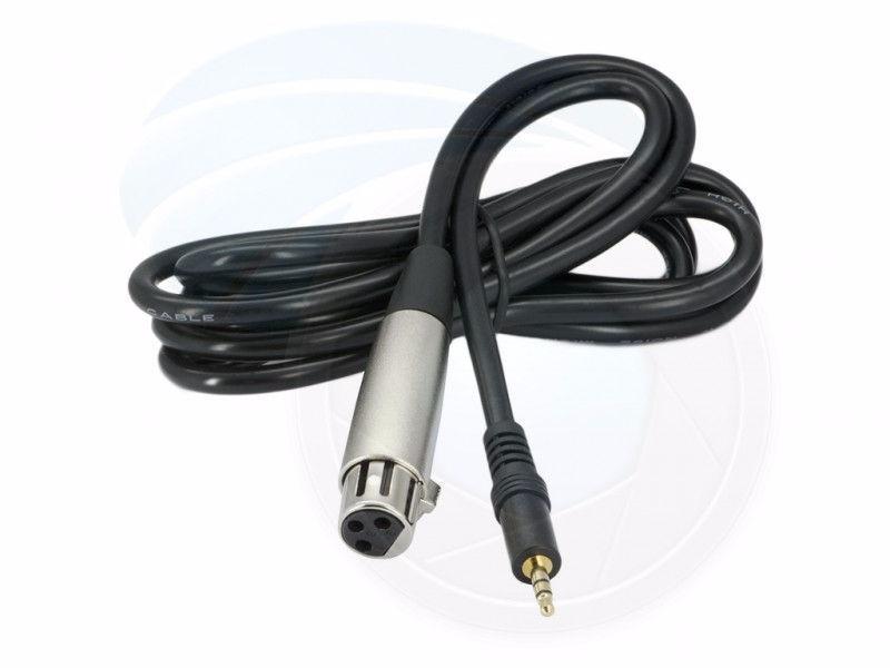 3.5mm stereo male jack to XLR female cable 2 meters